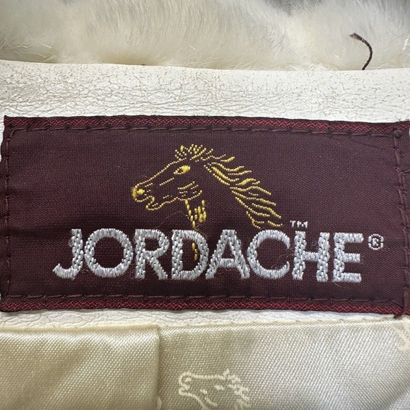 Vintage 80s Jordache Faux Fur Coat |Fully Lined |Size 13/14 Ivory/White USA Made - Picture 10 of 16